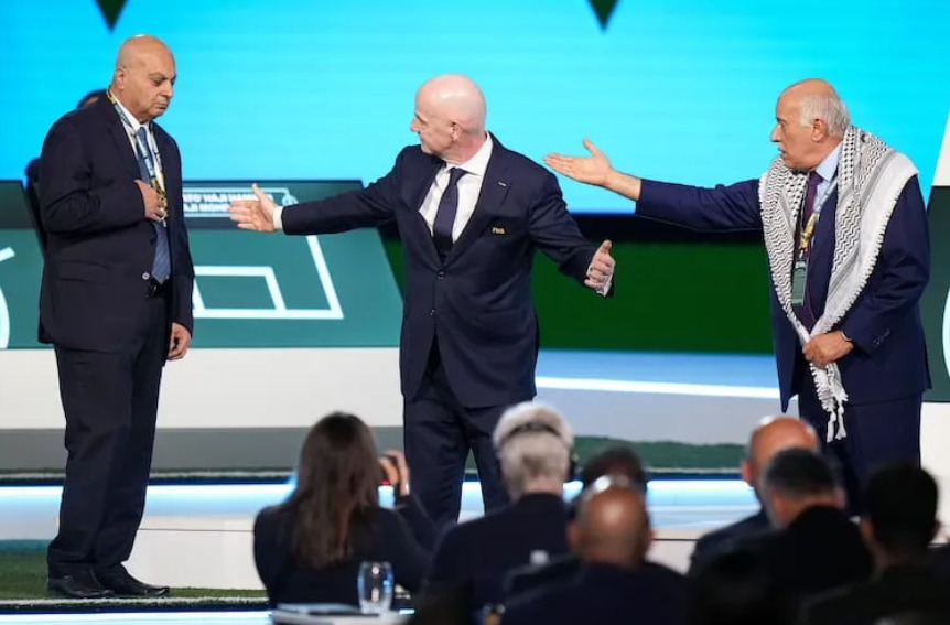 Tensión en la FIFA: fallido gesto de paz expone el conflicto entre Israel y Palestina