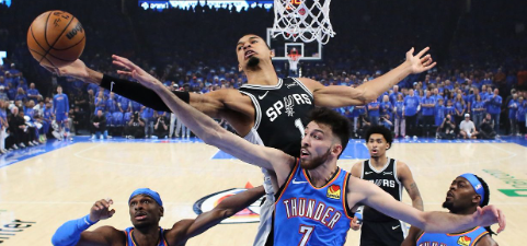 Thunder pega fuerte en San Antonio y toma ventaja en la final del Oeste