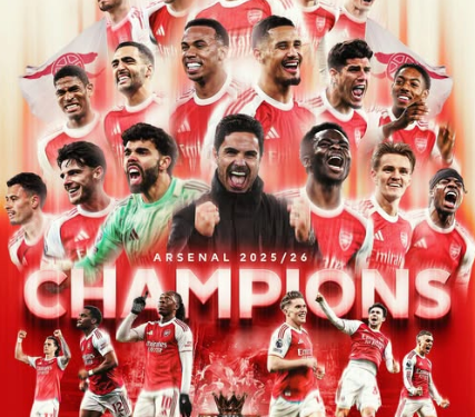 Arsenal campeón después de 22 años, jugadores celebraron dando gloria a Dios