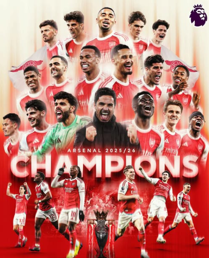 Arsenal campeón después de 22 años, jugadores celebraron dando gloria a Dios