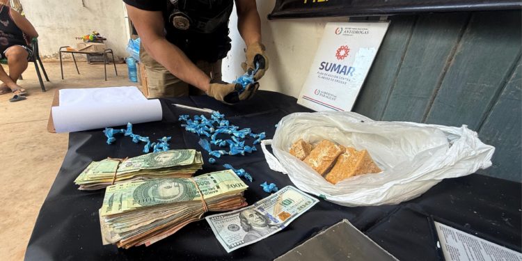 SENAD neutraliza foco de microtráfico en Loma Plata a escasos metros de una escuela 