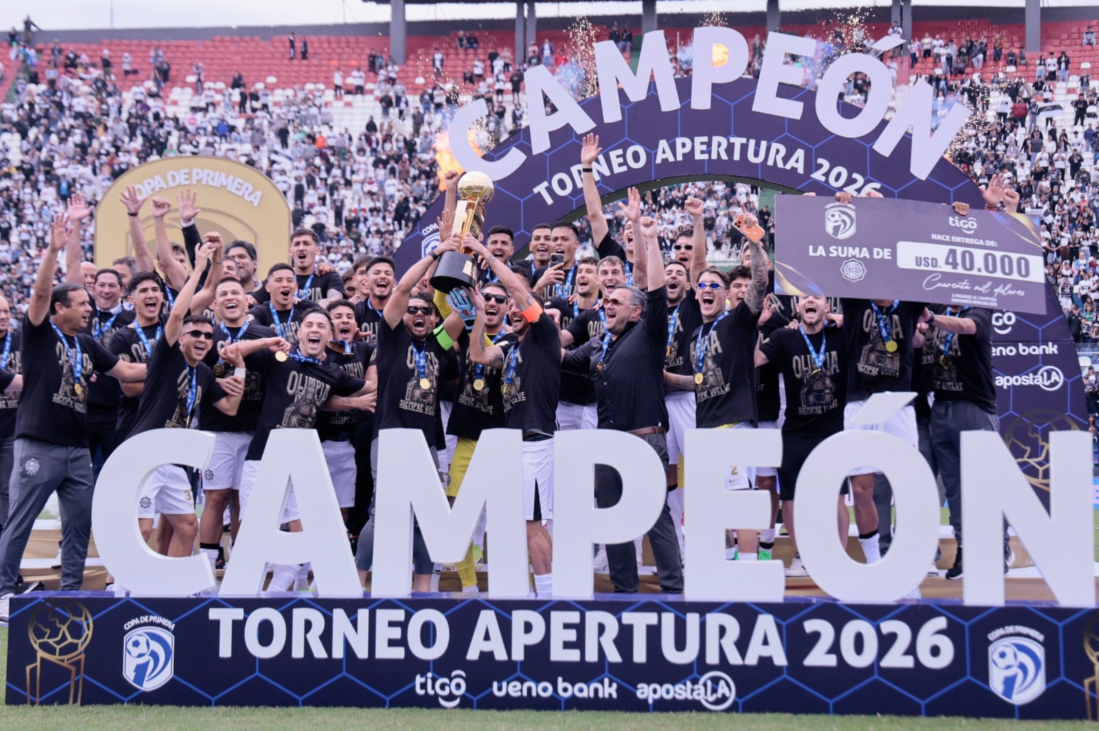 Millonario premio para el Rey de Copas: Olimpia se embolsa medio millón de dólares tras el título