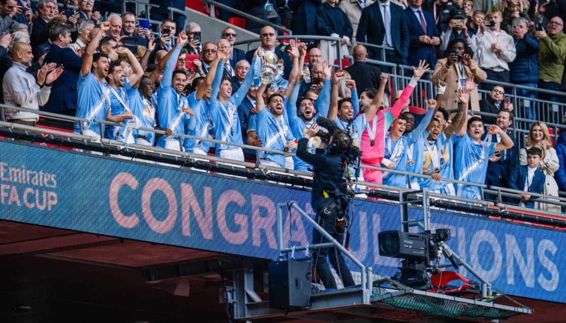Manchester City conquista su octava FA Cup de la mano de Guardiola y toca el cielo en Wembley Manchester City conquista su octava FA Cup de la mano de Guardiola y toca el cielo en Wembley