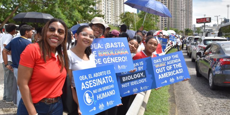 Grupos provida y profamilia se manifiestan ante la OEA en Panamá contra la agenda de género y el aborto Grupos provida y profamilia se manifiestan ante la OEA en Panamá contra la agenda de género y el aborto