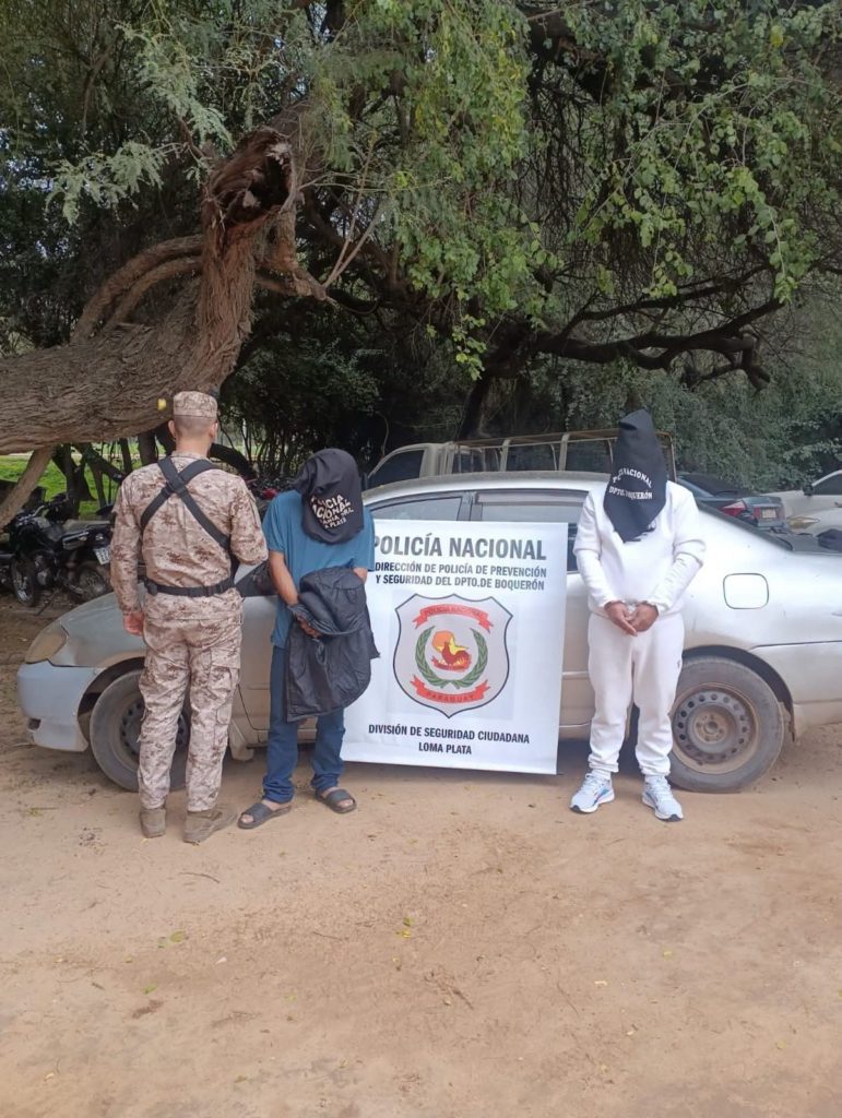 Dos hombres fueron aprehendidos tras operativo por un supuesto hurto en Loma Plata