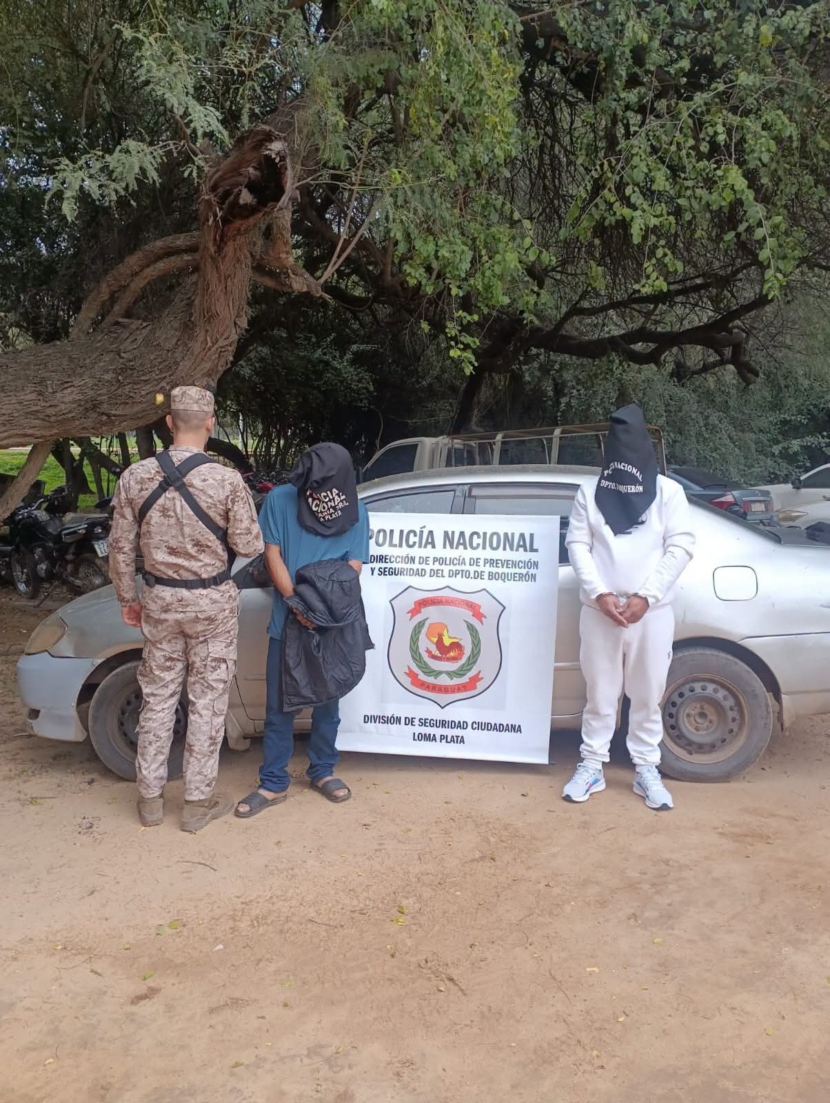 Dos hombres fueron aprehendidos tras operativo por un supuesto hurto en Loma Plata
