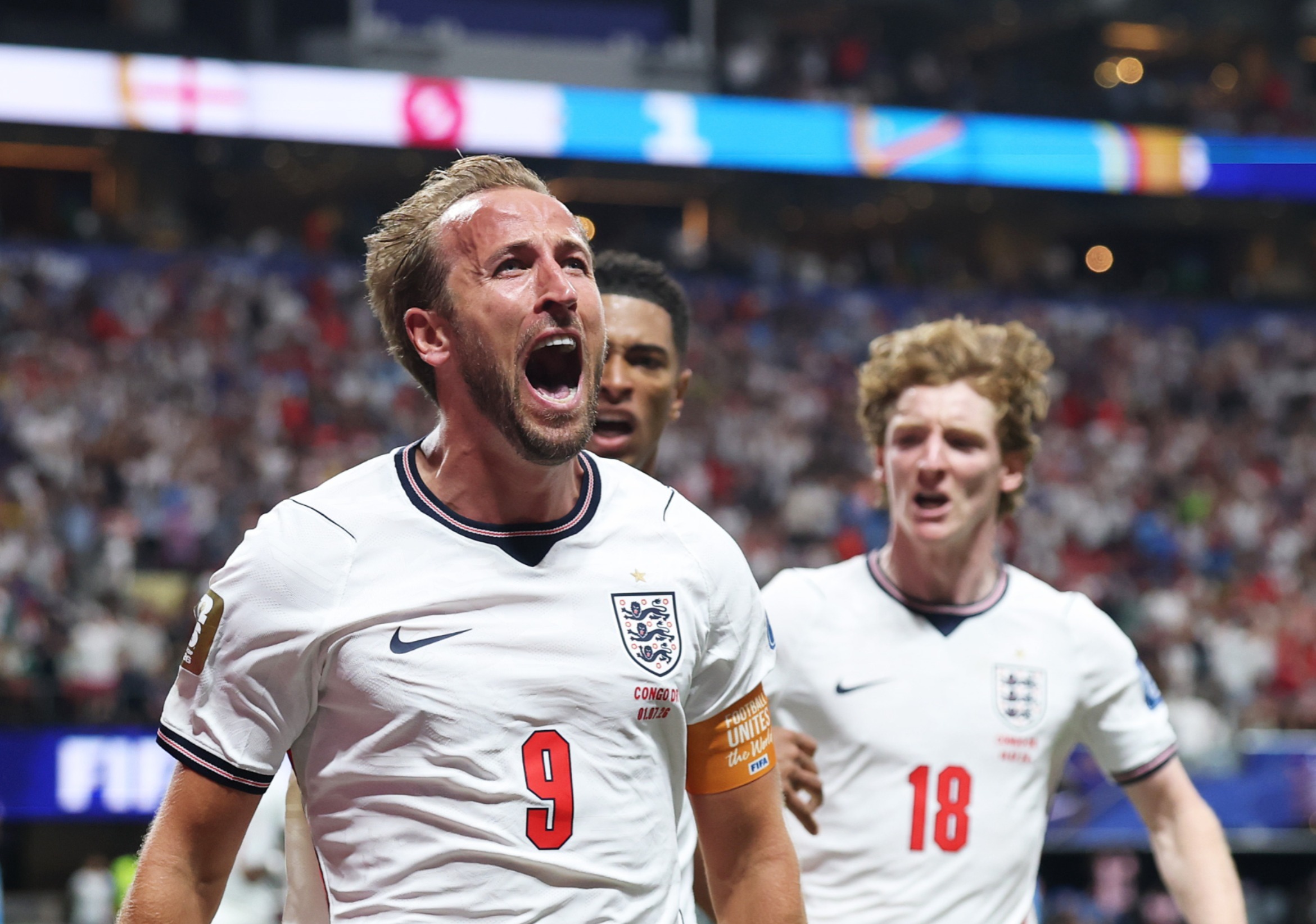 A pura jerarquía: Inglaterra reacciona a tiempo y elimina a Congo de la mano de un letal Harry Kane