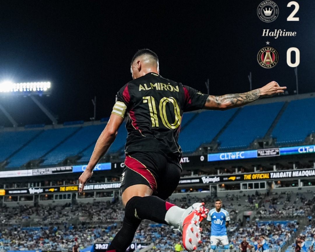 Reacción y grito sagrado en la MLS: Miguel Almirón anotó en el empate del Atlanta United ante Charlotte