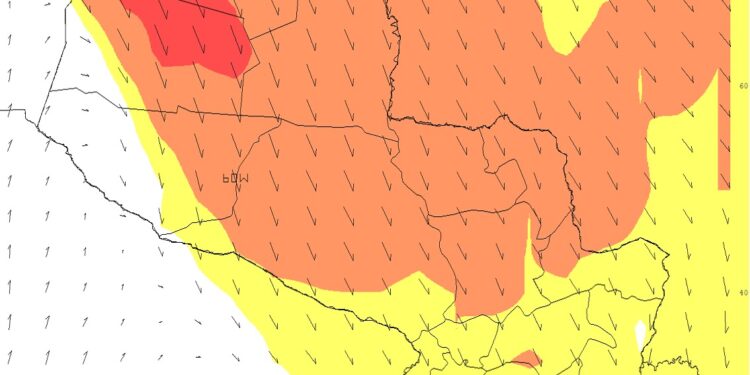 Alerta Meteorológica: Vientos de hasta 90 km/h afectarán a todo el país durante este viernes
