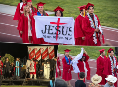 Se graduaron y eligieron celebrar su logro proclamando su fe en Jesús Se graduaron y eligieron celebrar su logro proclamando su fe en Jesús