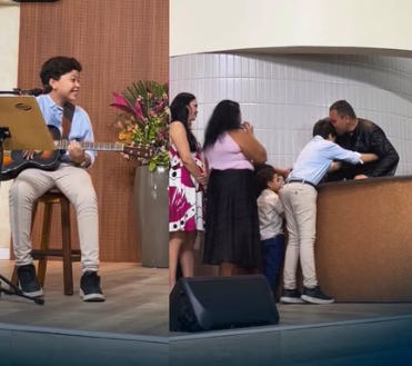 La sorpresa que conmovió a Benjamim durante un bautismo en Brasil La sorpresa que conmovió a Benjamim durante un bautismo en Brasil