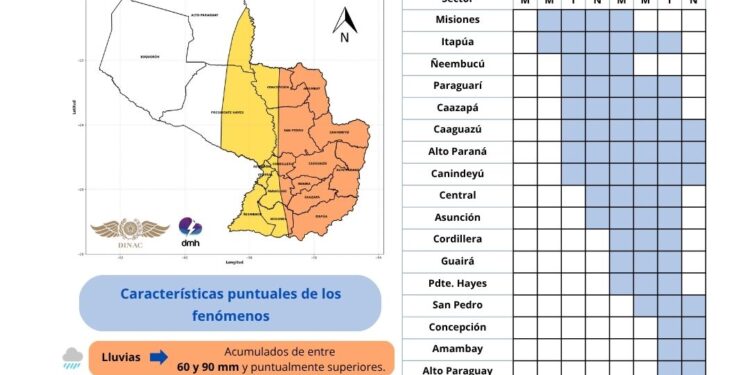 ALERTA METEOROLÓGICA: Sistema de tormentas afectará gran parte del país desde este domingo