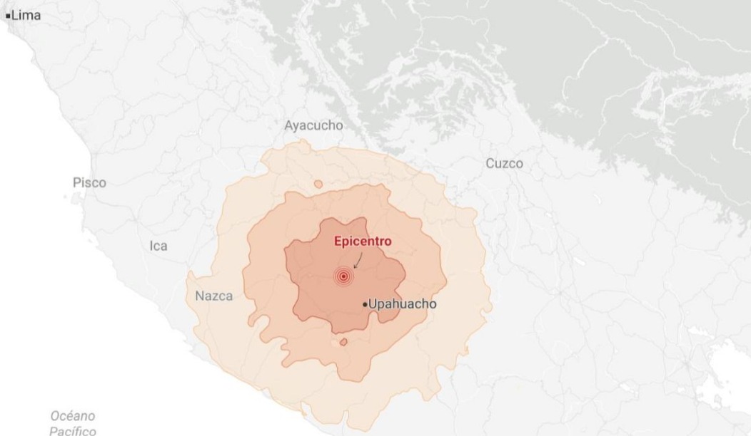 Terremoto de magnitud 7,2 sacude el sur de Perú y deja daños en viviendas e infraestructura