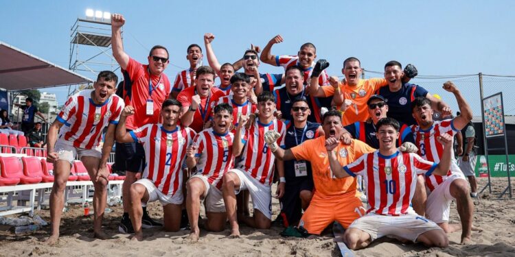 Los Pynandi Sub 20 golean a Colombia y clasifican a la gran final de la Conmebol de Fútbol Playa Los Pynandi Sub 20 golean a Colombia y clasifican a la gran final de la Conmebol de Fútbol Playa