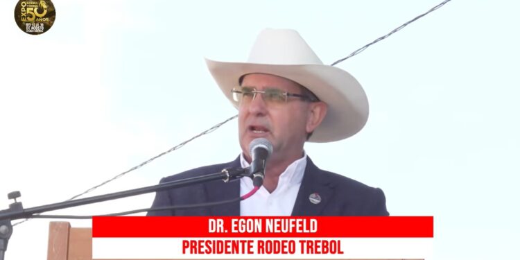 Discurso de Egon Neufeld, presidente de Expo Rodeo Trébol
