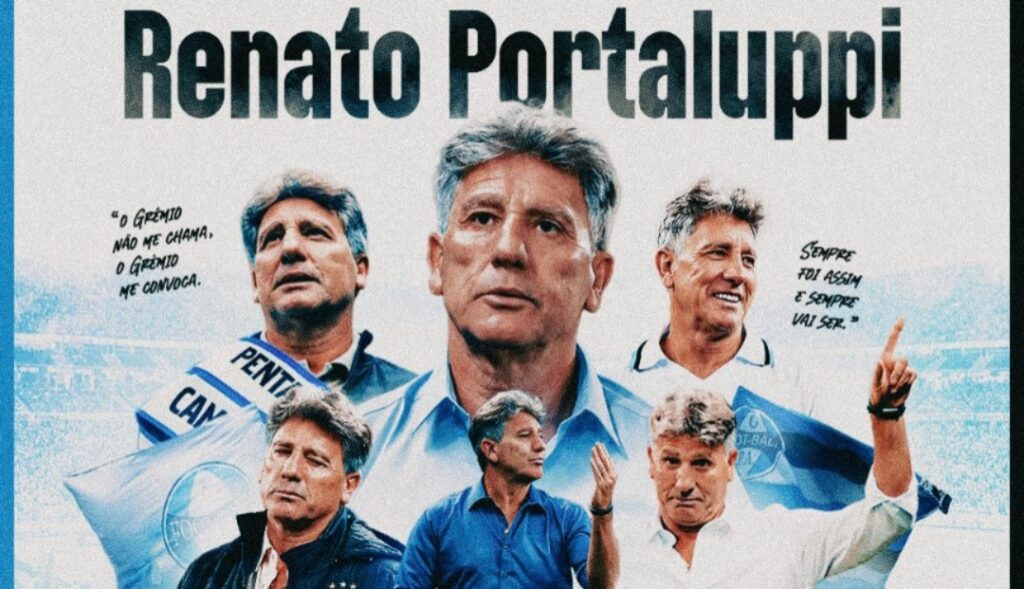 Gremio oficializa el retorno de Renato Gaúcho como nuevo entrenador del plantel principal
