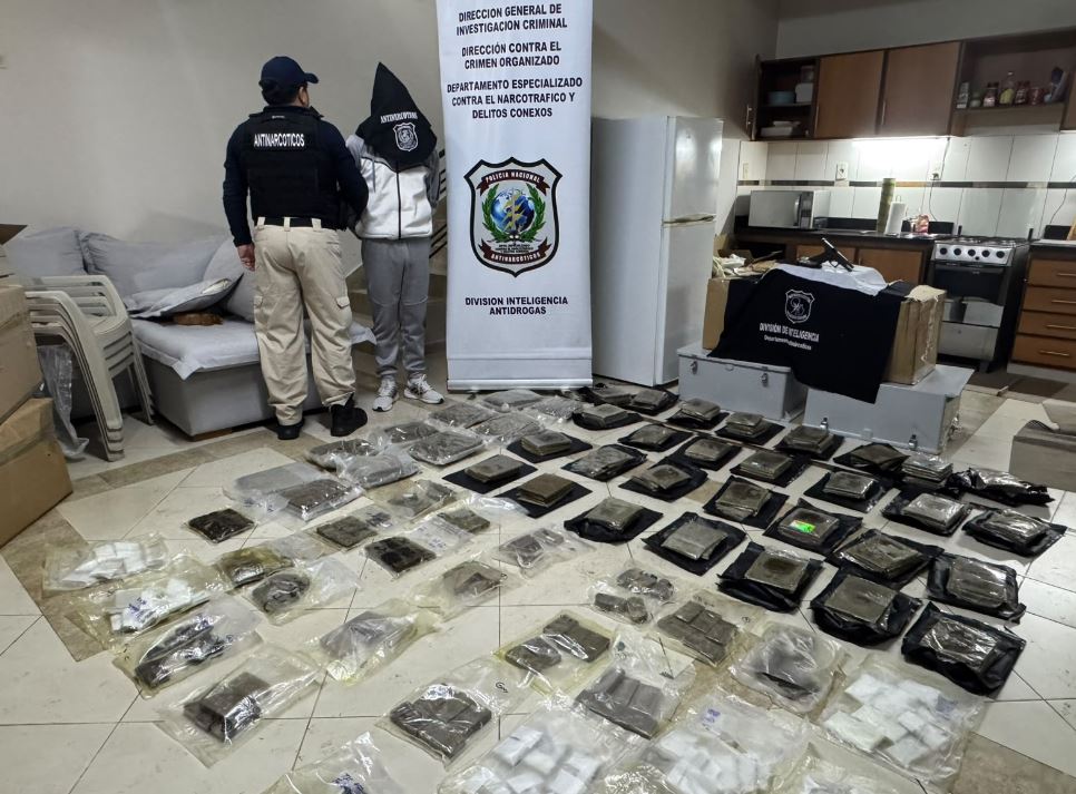 Incautaron más de 50 kilos de «marihuana VIP», un suboficial policial fue aprehendido