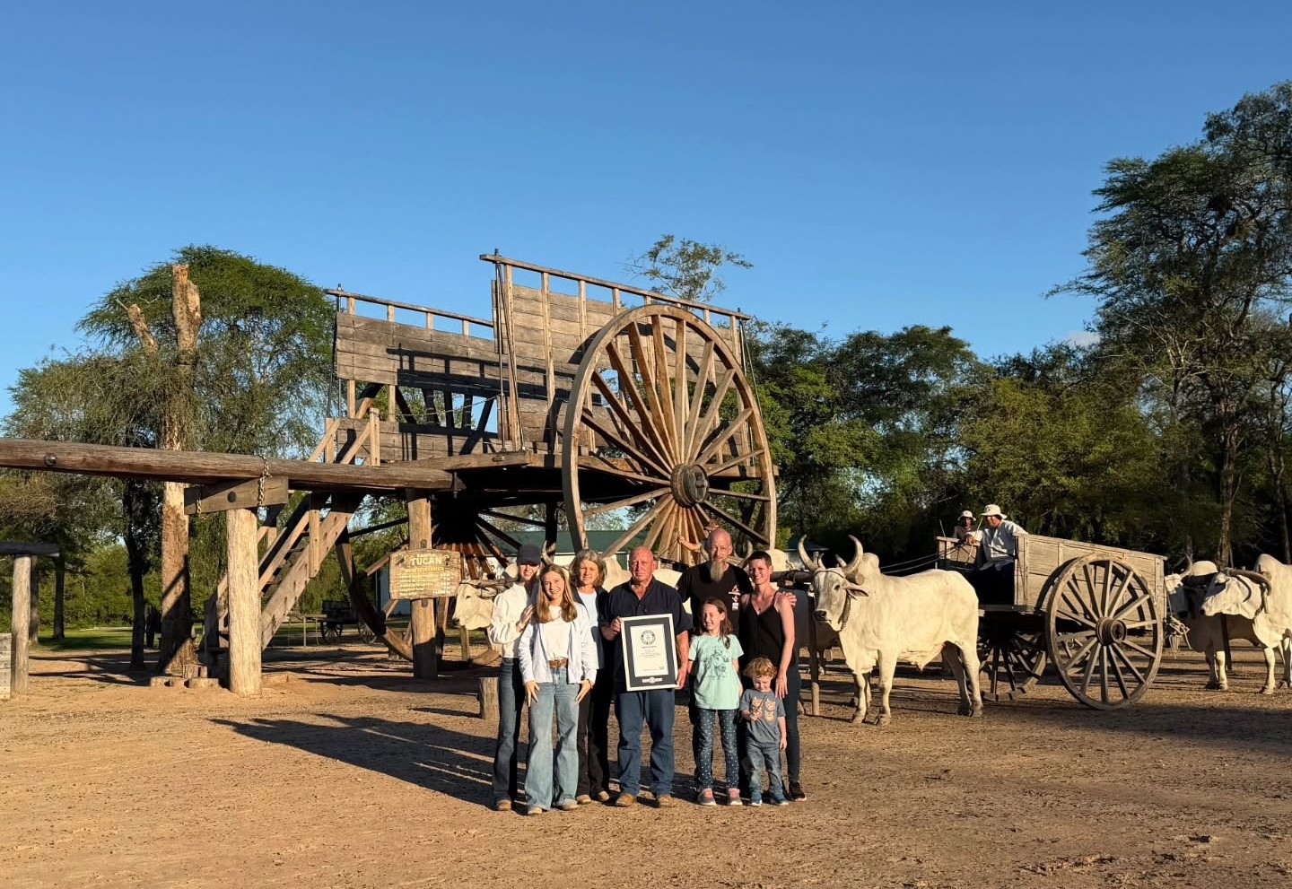 Una carreta, un sueño y casi 100 años de historia: el Chaco conquista el Guinness World Records