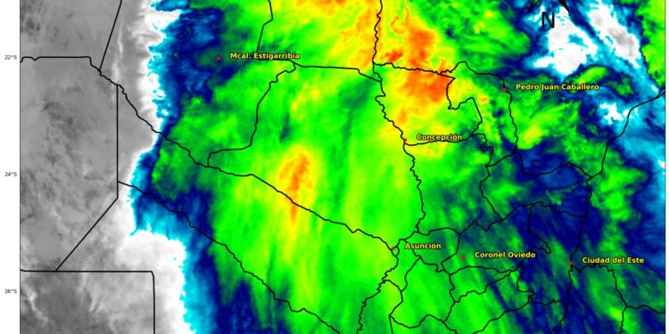 Alerta por tormentas y posible granizada en cinco departamentos Alerta por tormentas y posible granizada en cinco departamentos