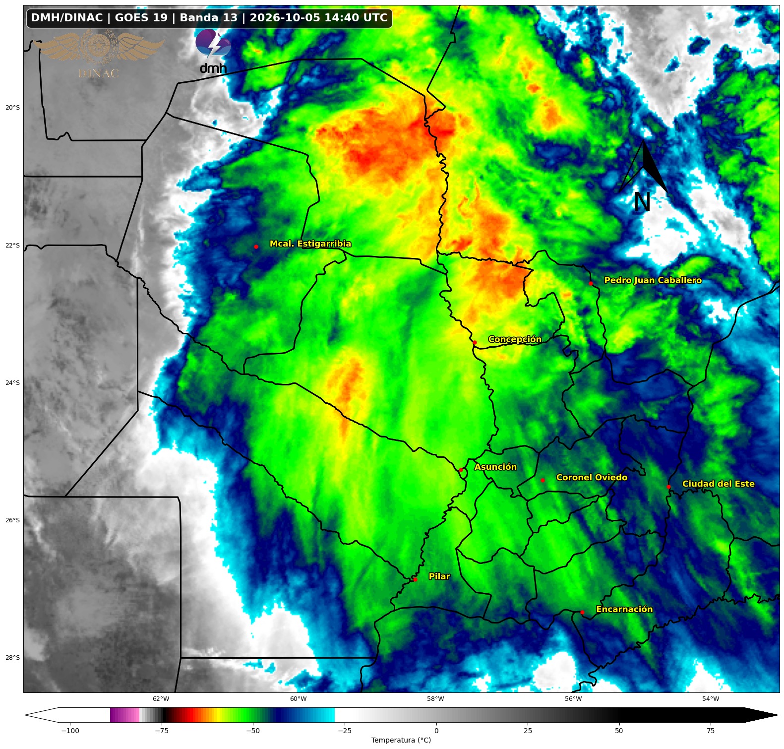 Alerta por tormentas y posible granizada en cinco departamentos Alerta por tormentas y posible granizada en cinco departamentos