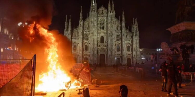 Tras la furia del sábado: Europa amanece entre escombros, cenizas y una profunda fractura social Tras la furia del sábado: Europa amanece entre escombros, cenizas y una profunda fractura social