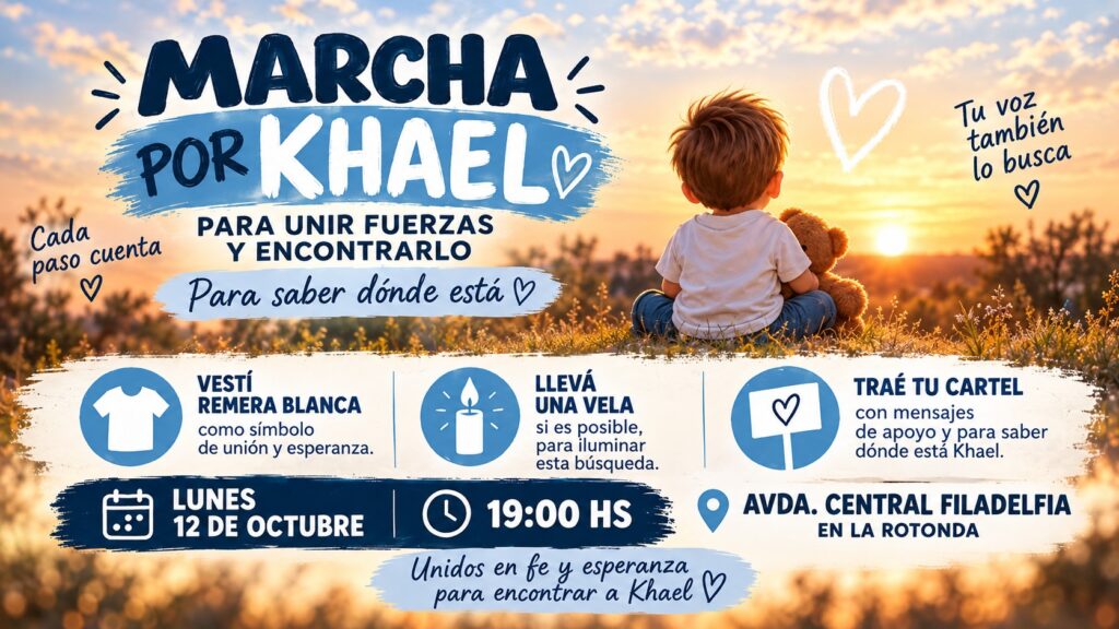 Convocan a una marcha en Filadelfia para unir fuerzas y encontrar al niño Khael Valdez