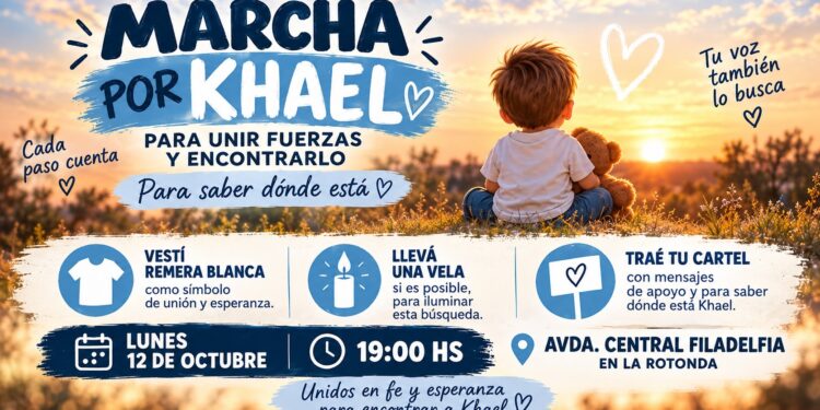 Convocan a una marcha en Filadelfia para unir fuerzas y encontrar al niño Khael Valdez